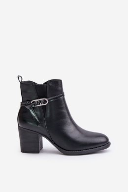 Botki Model Zinithia ASA250-2 Black 
