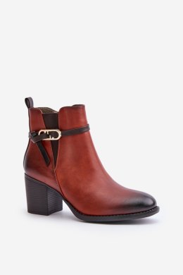 Botki Model Zinithia ASA250-2 Brown 
