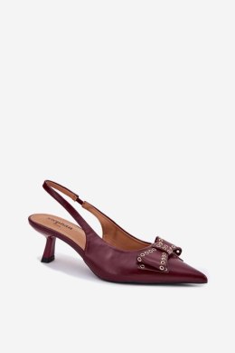 Czółenka Model Folesca QQ-255 Bordo 