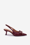 Czółenka Model Folesca QQ-255 Bordo 