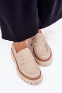 Mokasyny Model Big Star NN274050 Beige 