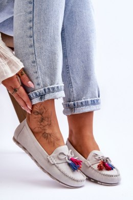 Mokasyny Model Dorine GS37 Grey 