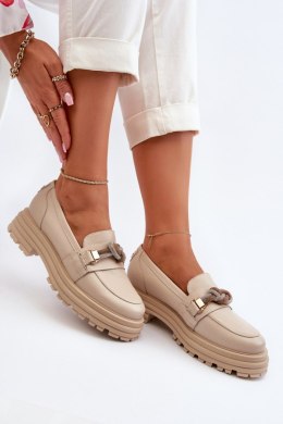 Mokasyny Model Laura Messi 2780 Beige 