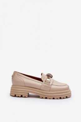 Mokasyny Model Laura Messi 2780 Beige 