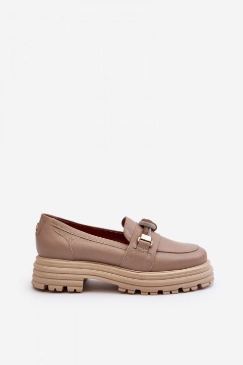 Mokasyny Model Laura Messi 2780/252 Dark Beige Mokasyny Model Laura Messi 2780/252 Dark Beige