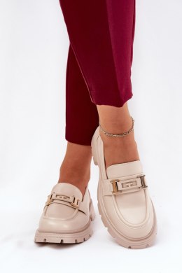Mokasyny Model Lomnela J1003 Beige 