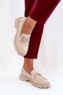 Mokasyny Model Lomnela J1003 Beige 