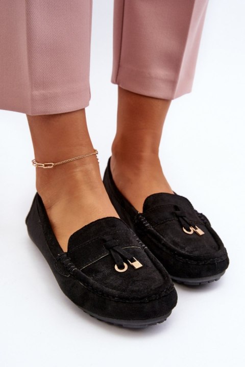 Mokasyny Model Ontala N22-995 Black Mokasyny Model Ontala N22-995 Black