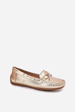 Mokasyny Model Si Passione FT246 Gold 