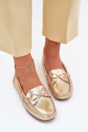 Mokasyny Model Si Passione FT246 Gold 