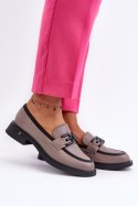 Mokasyny damskie Model Triana 63501 Dark Beige
