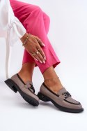 Mokasyny damskie Model Triana 63501 Dark Beige