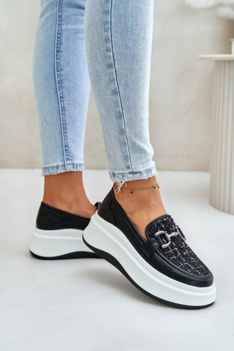 Mokasyny Model Vinceza 89105 Black Mokasyny Model Vinceza 89105 Black