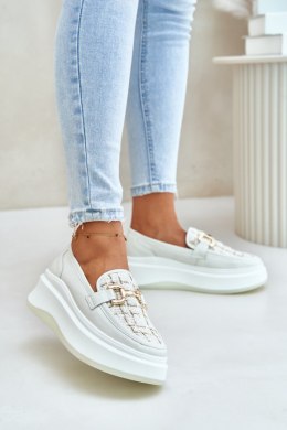 Mokasyny Model Vinceza 89105 Light Beige 