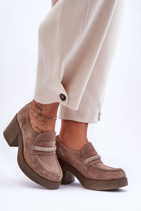 Półbuty Model Gelanor 20157 Beige Zamsz Półbuty Model Gelanor 20157 Beige Zamsz
