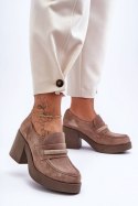 Półbuty Model Gelanor 20157 Beige Zamsz 