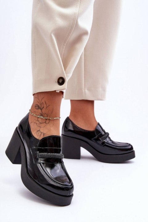 Półbuty Model Gelanor 20157 Black Skóra Półbuty Model Gelanor 20157 Black Skóra