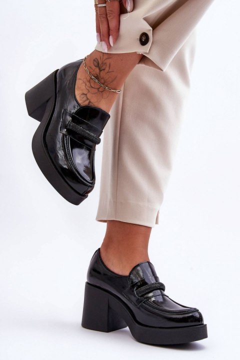 Półbuty Model Gelanor 20157 Black Skóra Półbuty Model Gelanor 20157 Black Skóra