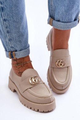 Półbuty Model Rosefalls 20153 Beige Skóra 