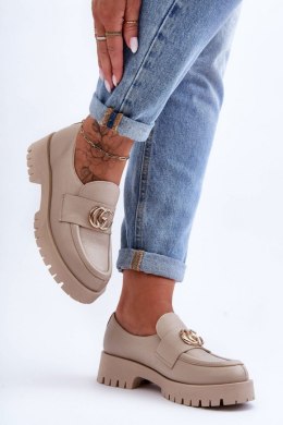 Półbuty Model Rosefalls 20153 Beige Skóra 