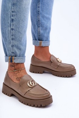 Półbuty Model Rosefalls 20153 Dark Beige Skóra 