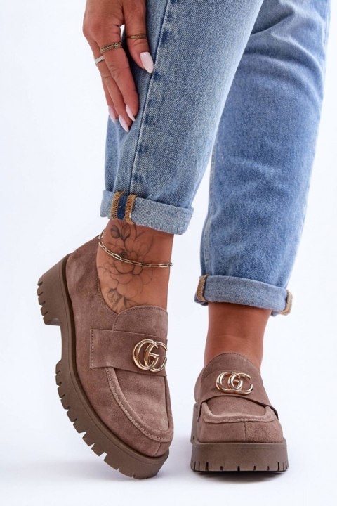 Półbuty Model Rosefalls 20153 Dark Beige Zamsz Półbuty Model Rosefalls 20153 Dark Beige Zamsz