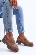Półbuty Model Rosefalls 20153 Dark Beige Zamsz 