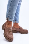 Półbuty Model Rosefalls 20153 Dark Beige Zamsz 