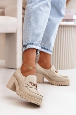 Półbuty Model Zazoo 20175 Light Beige 