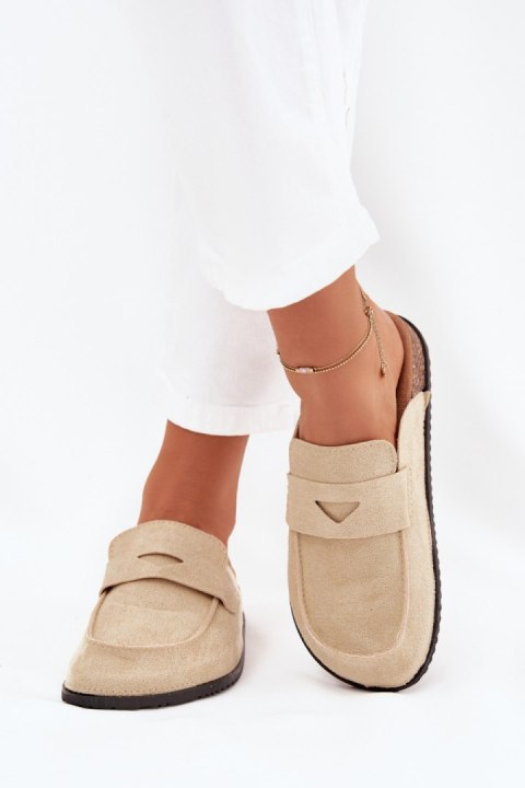 Sandał Klapki Model Nivalia 98-186 Beige Sandał Klapki Model Nivalia 98-186 Beige