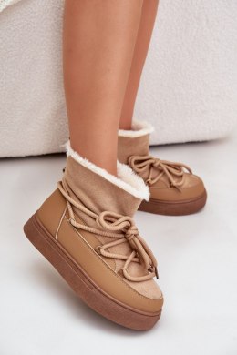 Śniegowce Model Aziara 8933 Camel 