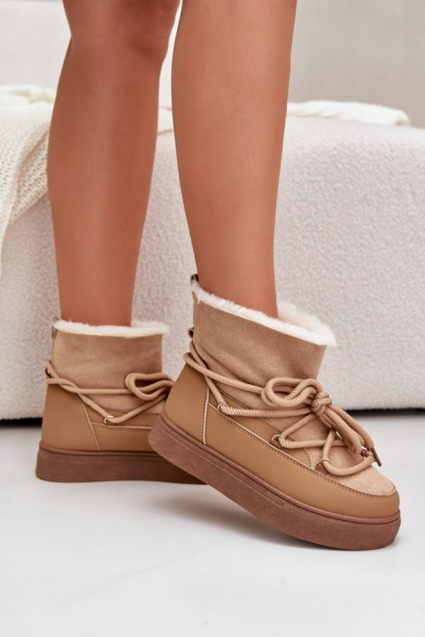 Śniegowce Model Aziara 8933 Camel Śniegowce Model Aziara 8933 Camel