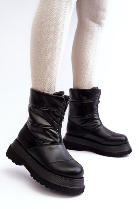 Śniegowce Model GOE MM2N4078 Black Śniegowce Model GOE MM2N4078 Black