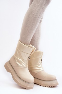 Śniegowce Model GOE MM2N4079 Beige 