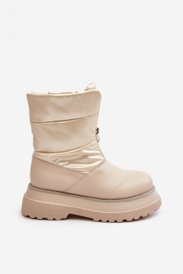 Śniegowce Model GOE MM2N4079 Beige 