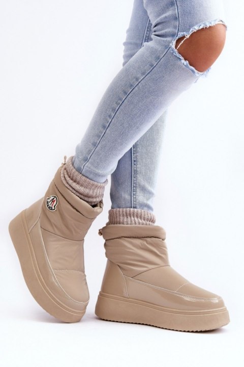 Śniegowce Model Gattea HY852-63 Beige 