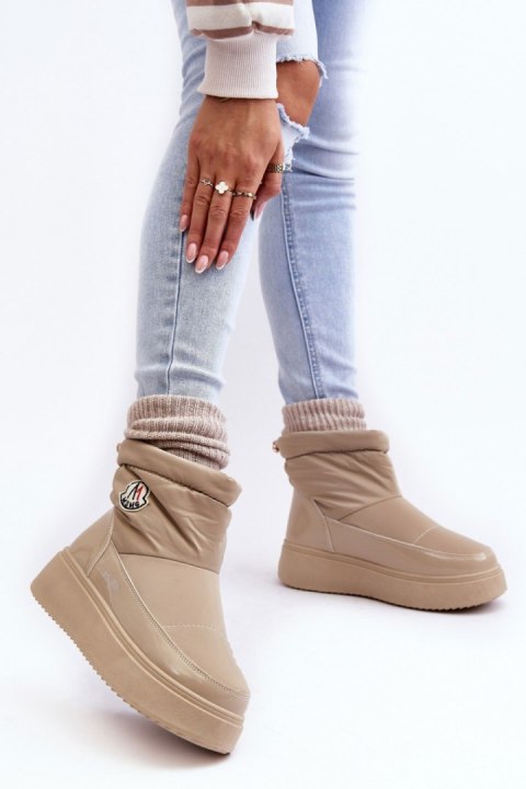 Śniegowce Model Gattea HY852-63 Beige Śniegowce Model Gattea HY852-63 Beige