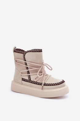Śniegowce Model Naleris MD1094-7 Light Beige 