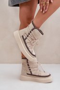 Śniegowce Model Naleris MD1094-7 Light Beige 