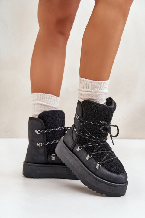 Śniegowce Model Riaviana 24889 Black Śniegowce Model Riaviana 24889 Black