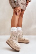 Śniegowce Model Riaviana 24889 Light Beige 