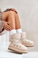 Śniegowce Model Riaviana 24889 Light Beige 