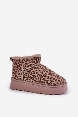 Śniegowce Model Xamella 20216-4K Brown Leopard 