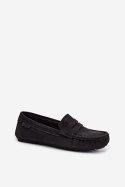 Zamszowe Mokasyny Damskie Big Star RR274948 Czarne 