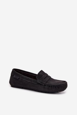 Zamszowe Mokasyny Damskie Big Star RR274948 Czarne 