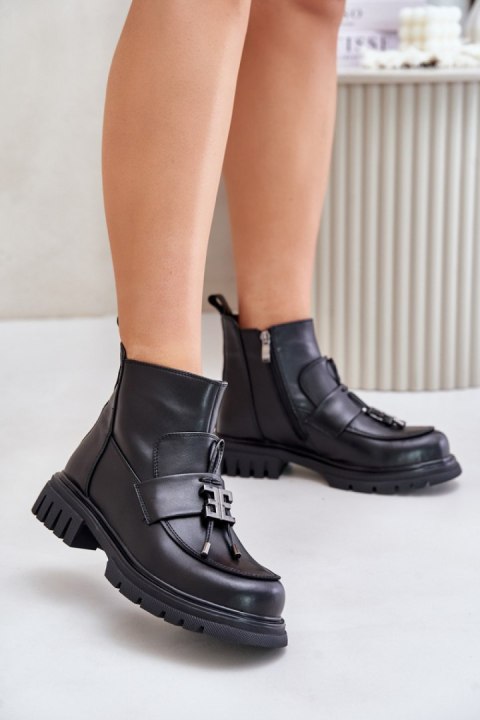 Botki Model Asperra 24BT15-7455 Black Botki Model Asperra 24BT15-7455 Black