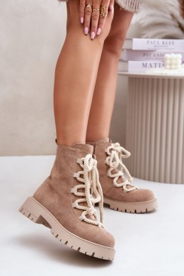 Botki Model Caellita NS539P Beige 