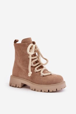 Botki Model Caellita NS539P Beige 