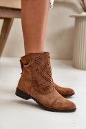 Botki Model Irinette MAM65-106 Brown 