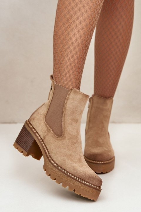 Botki Model Irissinae KE217 Beige Botki Model Irissinae KE217 Beige